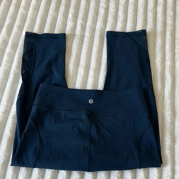 Lululemon Blue High Rise Leggings - Picture 2 of 14